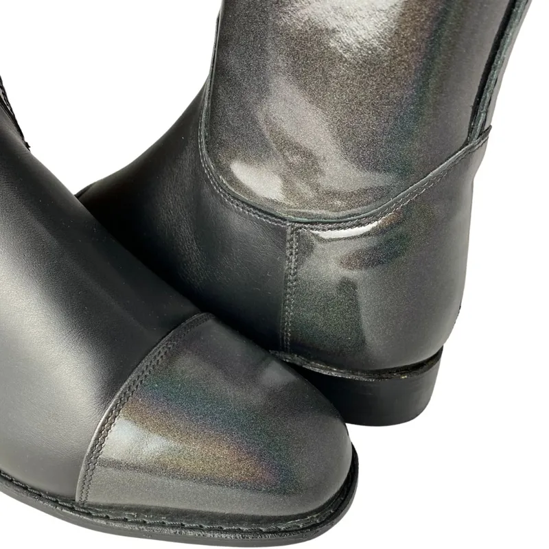 Konig Palermo Boots Black Metallic Patent-1